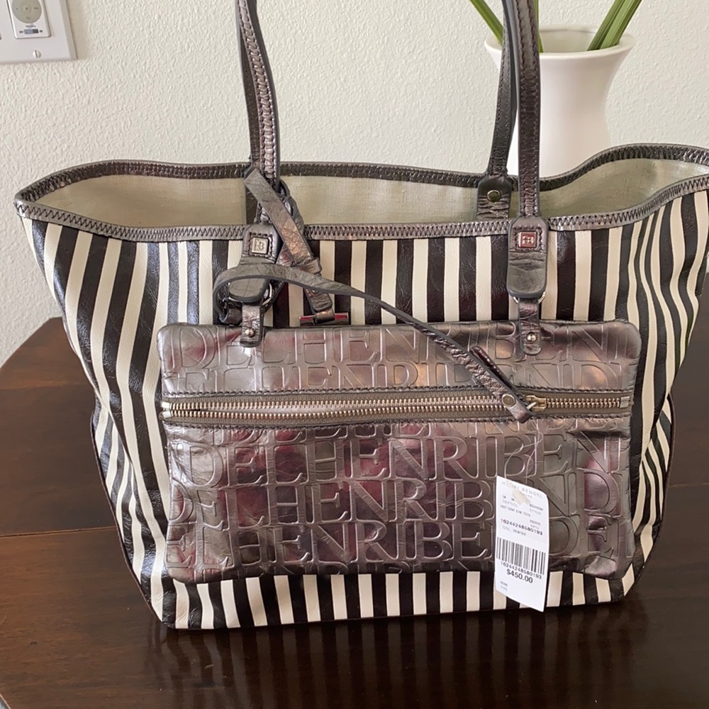 Henri Bendel Centennial East/West Tote Pewter
